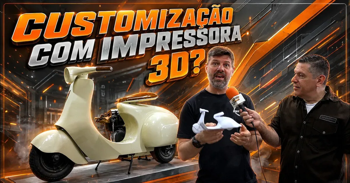 Oficina usa impressão 3D em projetos exclusivos de motocicletas