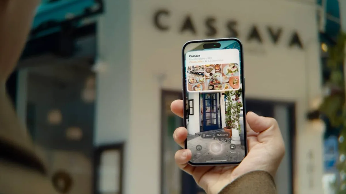 iPhone transforma textos vistos pela câmera em áudio com Inteligência Visual