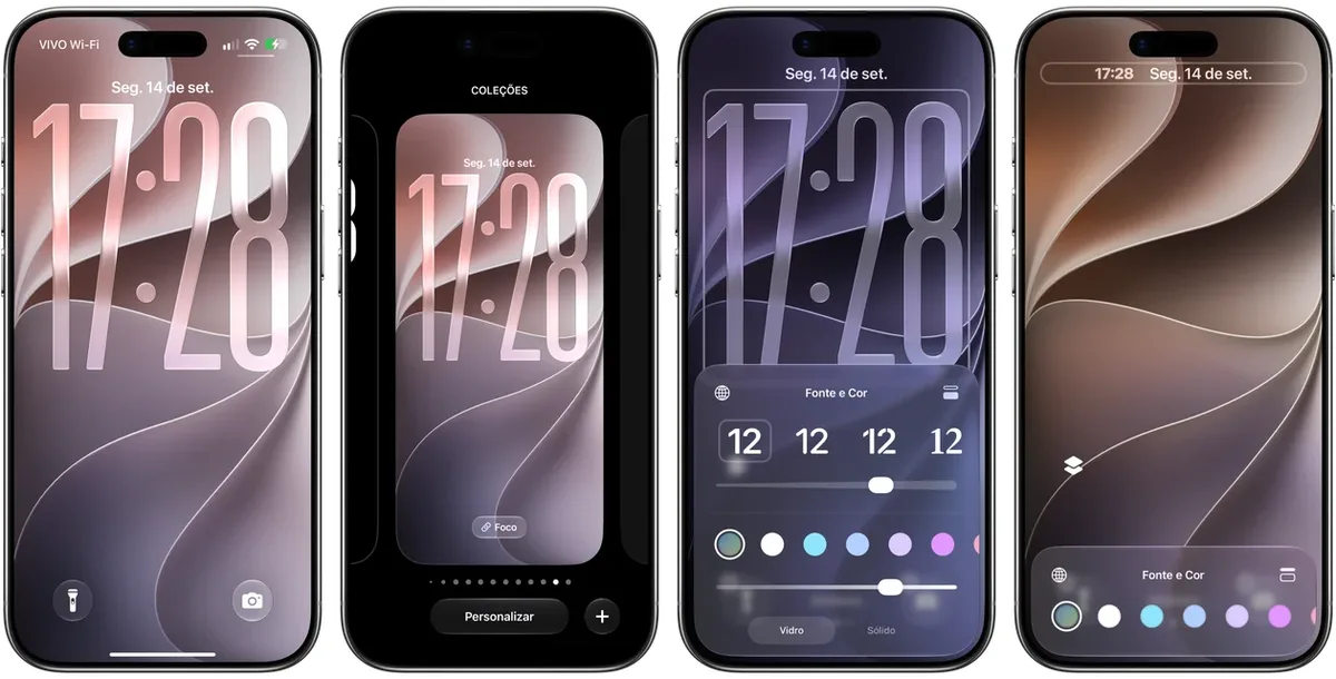 iPhone ganha relógio compacto na Tela Bloqueada com o iOS 27